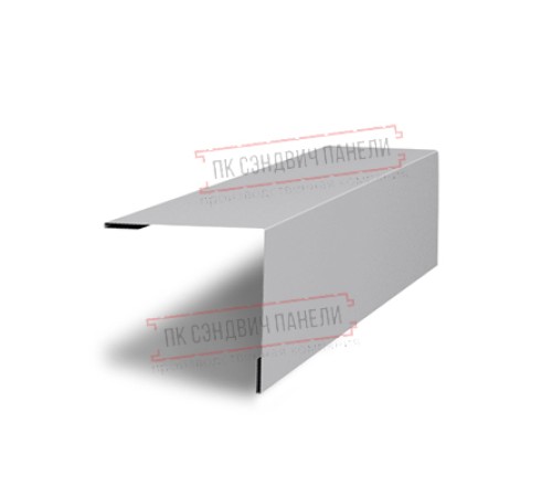 Планка завершающая 50х50 жалюзи Milan 0,45 Print Elite Milky Wood