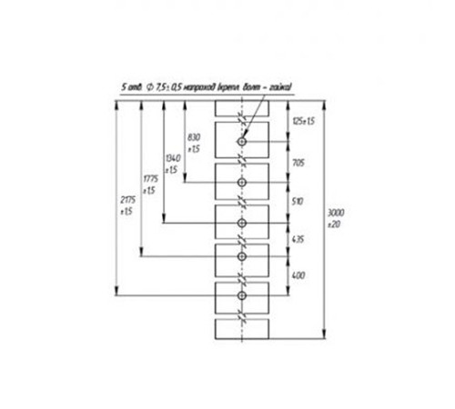 Столб 62х55х1,4х2500 RAL 8017
