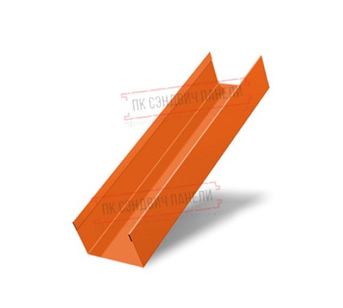 Стойка жалюзи Milan,Tokyo 0,45 PE с пленкой RAL 2004 оранжевый