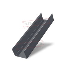 Стойка жалюзи Texas 0,7 PE с пленкой RAL 7024 мокрый асфальт