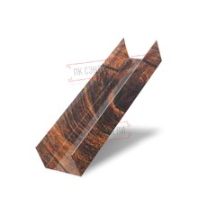 Стойка жалюзи Milan,Tokyo 0,45 Print Elite Chestnut Wood (обратная сторона серая)