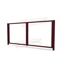 Ворота Жалюзи Texas 2,0х3,6 RAL 3005 без заполнения (ламель 125 мм)