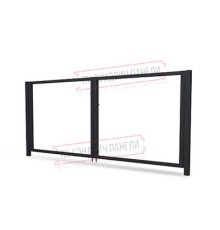 Ворота Жалюзи Texas 2,0х3,6 RAL 7024 без заполнения (ламель 150 мм)