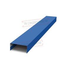 Крепежная планка нижняя Texas 0,45 PE с пленкой RAL 5005 сигнальный синий