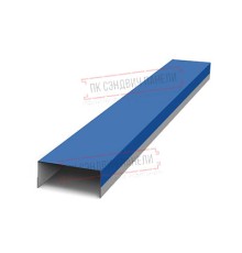 Крепежная планка верхняя Texas 0,45 PE с пленкой RAL 5005 сигнальный синий