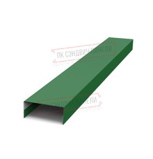 Крепежная планка нижняя Texas 0,45 PE с пленкой RAL 6002 лиственно-зеленый