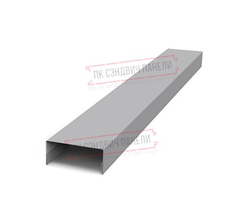 Крепежная планка нижняя Texas 0,45 PE с пленкой RAL 7004 сигнальный серый