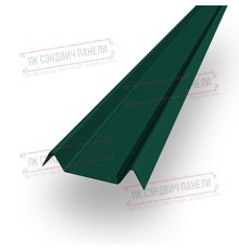 Декоративная планка М - 60х20, ПЭ, Ral 6005 - 0,35мм