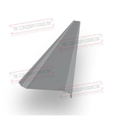 Забор-жалюзи S 58х120 мм, ПЭ, Ral 7004 - 0,35мм.