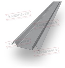 Декоративная планка М - 60х20, ПЭ, Ral 7004 - 0,35мм