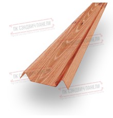 Декоративная планка М - 60х20, Золотой Орех - 0,45мм