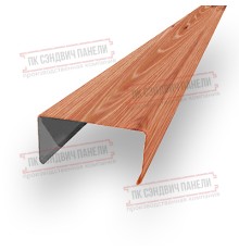 Декоративная планка П - 46х37, Золотой Орех - 0,45мм