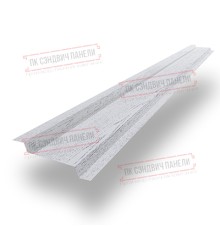 Забор-жалюзи Z 46х135 мм, Беленый Дуб - 0,45мм