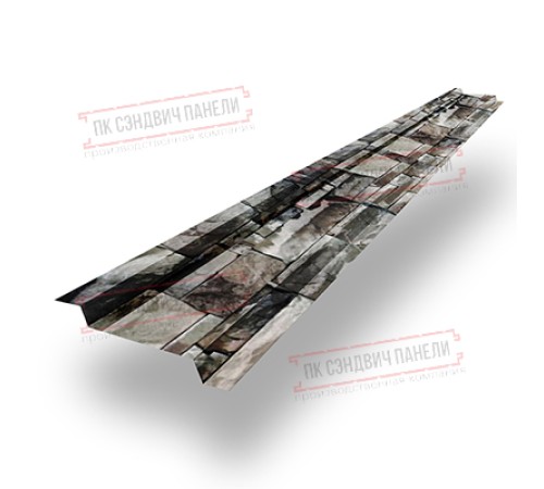 Забор-жалюзи Z 46х146 мм, Белый камен - 0,5мм