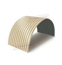 Профнастил МП10ПГ-0.7, Ширина-1100, Полиэстер RAL1015