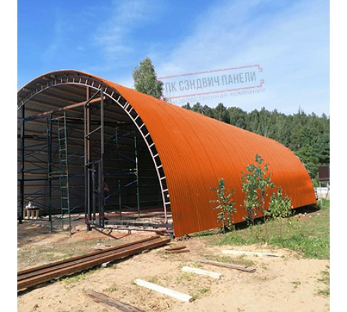 Профнастил МП10ПГ-0.7, Ширина-1100, Полиэстер RAL2004