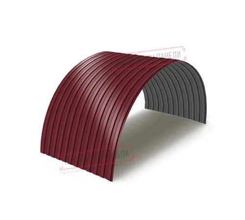 Профнастил МП10ПГ-0.7, Ширина-1100, Полиэстер RAL3005