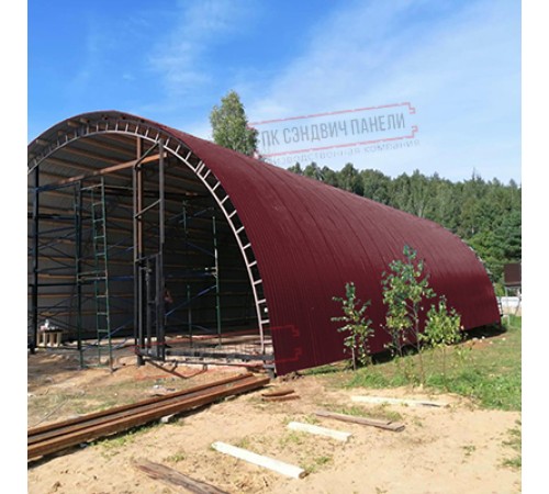 Профнастил МП10ПГ-0.7, Ширина-1100, Полиэстер RAL3005