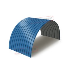 Профнастил МП10ПГ-0.5, Ширина-1100, Полиэстер RAL5015