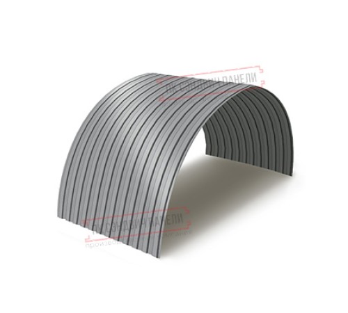 Профнастил МП10ПГ-0.7, Ширина-1100, Полиэстер RAL7004