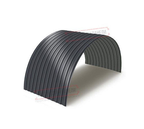 Профнастил МП10ПГ-0.7, Ширина-1100, Полиэстер RAL7024