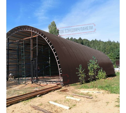 Профнастил МП10ПГ-0.65, Ширина-1100, Полиэстер RAL8017