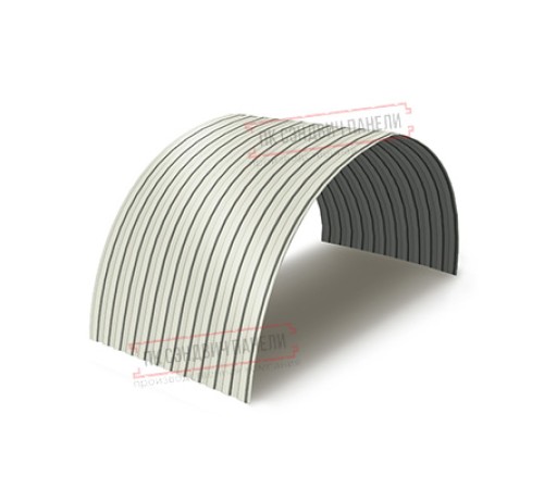 Профнастил МП10ПГ-0.55, Ширина-1100, Полиэстер RAL9003