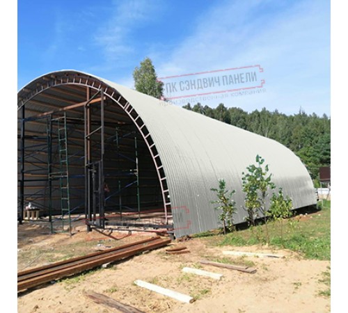 Профнастил МП10ПГ-0.55, Ширина-1100, Полиэстер RAL9003