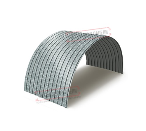 Профнастил МП10ПГ-0.5, Ширина-1100, Оцинкованный