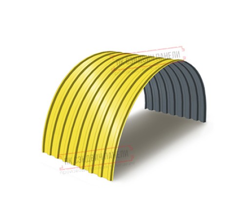 Профнастил МП20ПГ-0.45, Ширина-1100, Полиэстер RAL1018