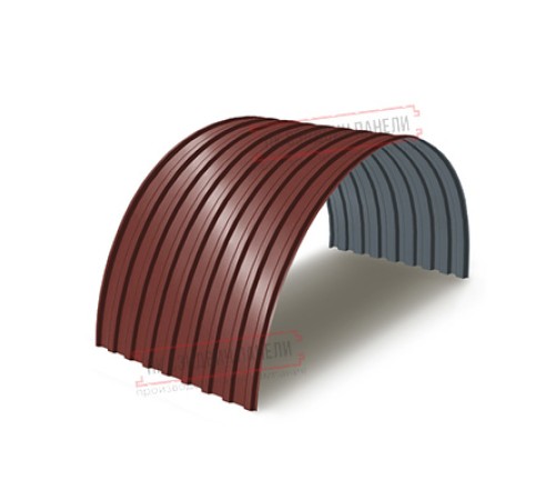 Профнастил МП20ПГ-0.5, Ширина-1100, Полиэстер RAL3009