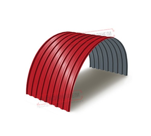 Профнастил МП20ПГ-0.5, Ширина-1100, Полиэстер RAL3020