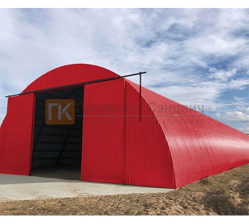 Профнастил МП20ПГ-0.5, Ширина-1100, Полиэстер RAL3020