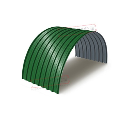 Профнастил МП20ПГ-0.5, Ширина-1100, Полиэстер RAL6002