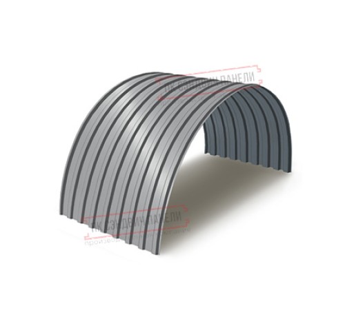 Профнастил МП20ПГ-0.4, Ширина-1100, Полиэстер RAL7004