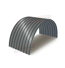 Профнастил МП20ПГ-0.45, Ширина-1100, Полиэстер RAL7005