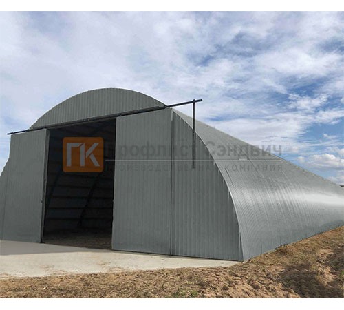 Профнастил МП20ПГ-0.45, Ширина-1100, Полиэстер RAL7005