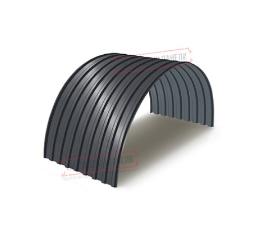 Профнастил МП20ПГ-0.45, Ширина-1100, Полиэстер RAL7024