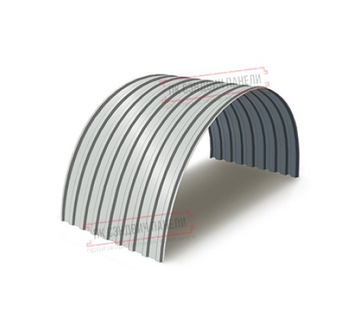 Профнастил МП20ПГ-0.5, Ширина-1100, Полиэстер RAL7035