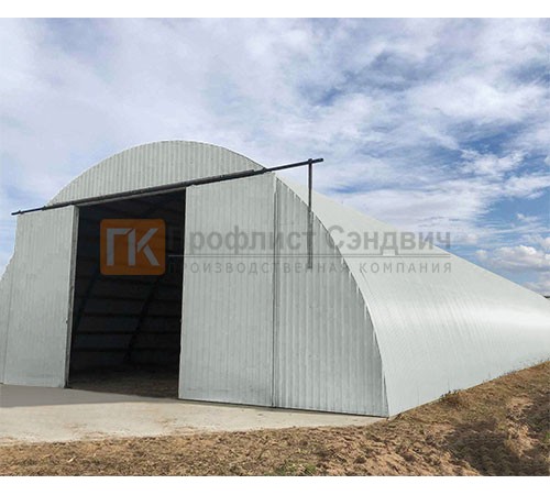 Профнастил МП20ПГ-0.5, Ширина-1100, Полиэстер RAL7035