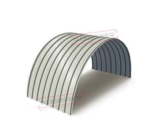 Профнастил МП20ПГ-0.45, Ширина-1100, Полиэстер RAL9002