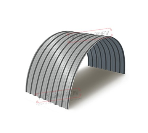 Профнастил МП20ПГ-0.5, Ширина-1100, Полиэстер RAL9006