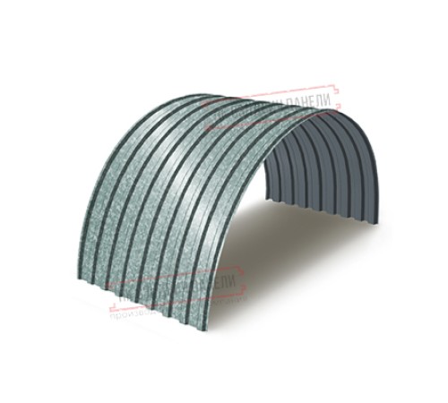 Профнастил МП20ПГ-0.65, Ширина-1100, Оцинкованный