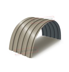 Профнастил МП35-0.45, Ширина-1035, Полиэстер RAL1035