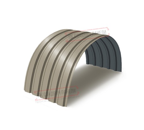 Профнастил МП35-0.5, Ширина-1035, Полиэстер RAL1035