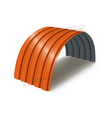 Профнастил МП35-0.45, Ширина-1035, Полиэстер RAL2004