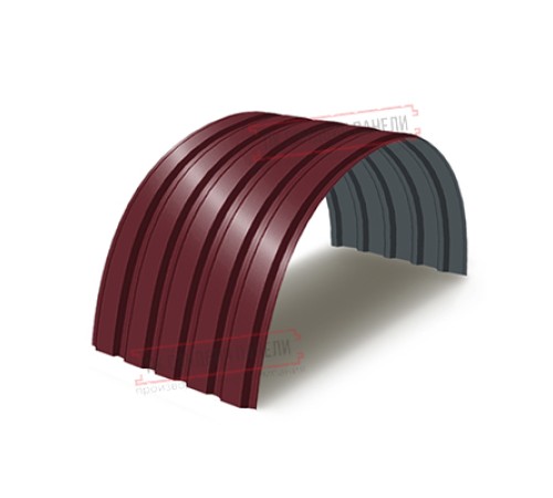 Профнастил МП35-0.7, Ширина-1035, Полиэстер RAL3005