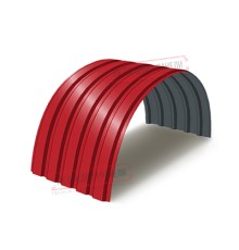 Профнастил МП35-0.45, Ширина-1035, Полиэстер RAL3020