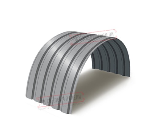 Профнастил МП35-0.45, Ширина-1035, Полиэстер RAL7004