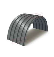 Профнастил МП35-0.45, Ширина-1035, Полиэстер RAL7005